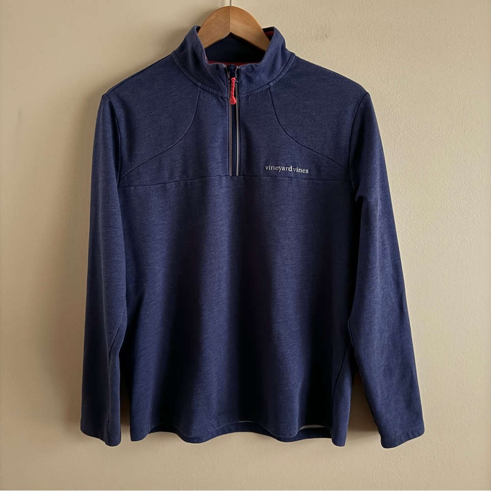 VINEYARD VINES Men’s Blue Quarter-Zip Sweater Sz Medium